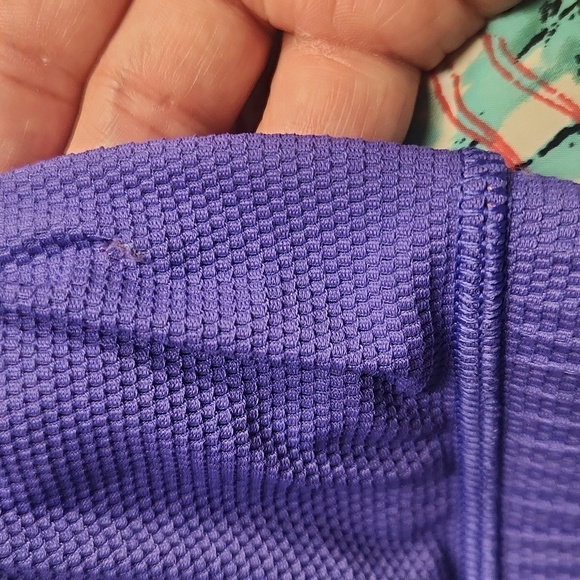 Ivivva Lululemon Tank Jump For Joy Strappy Purple Mesh Built In Shelf Bra Size 6 - Picture 12 of 13